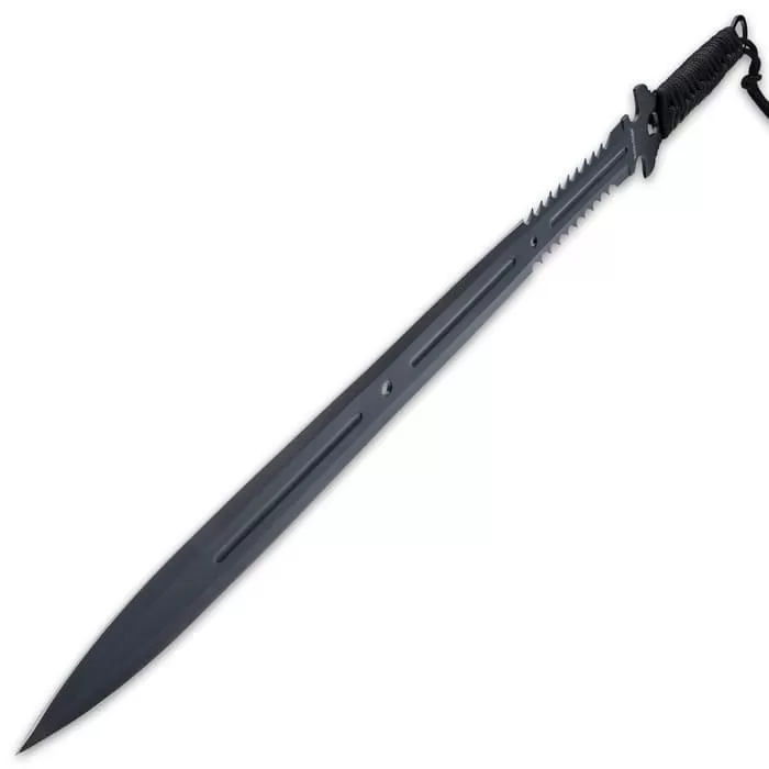 Black Legion Ninja Sword And Kunai Set And Sheath - 3Cr13 Stainless Steel Construction, Cord-Wrapped Handles - Image 7