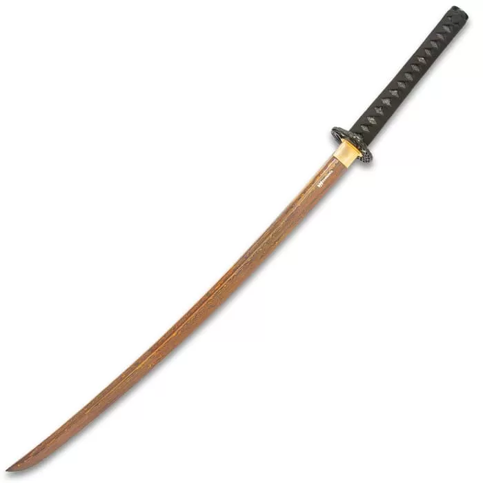Shinwa HellFyre Damascus Royal Warrior Katana - Hand-Forged Damascus Steel Blade, Hardwood Handle, Black Cord Wrap - Image 7