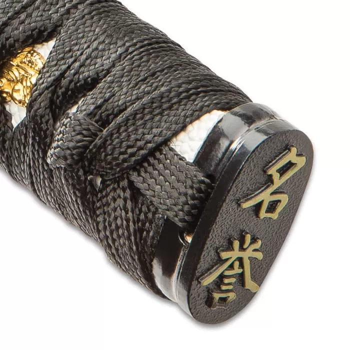 Undercover Tactical Two-Piece Sword Set With Scabbards - Carbon Steel Blades, Cotton Wrapped Wooden Handles, Display Stand - Image 9